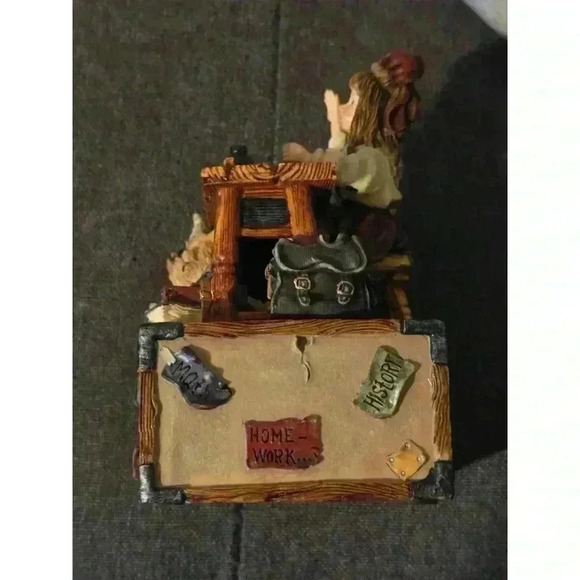 Stephanie with Jim...School Days-Boyds Bears‎ Musical Box- Vintage - Picture 5 of 9
